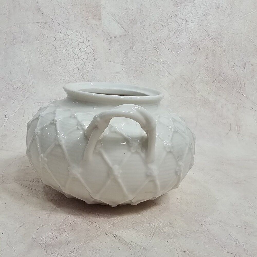 Grace's Teaware Sugar Bowl Bird Finial Lattice Design White Porcelain - No‎ Lid - Picture 2 of 8